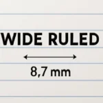 What Does Wide Ruled Actually Mean in mm for Ruled Paper