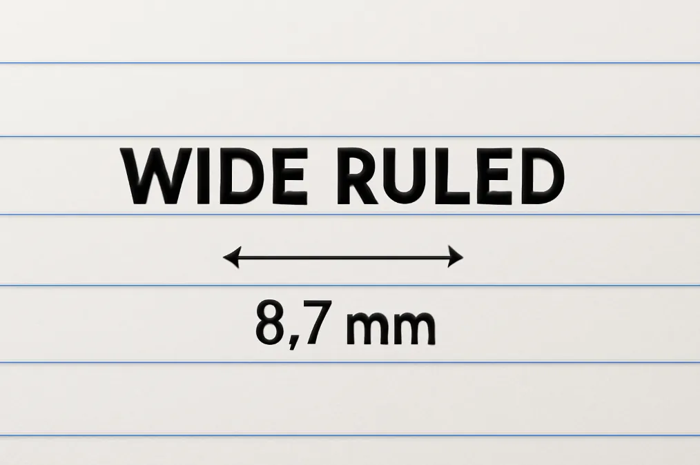 What Does Wide Ruled Actually Mean in mm for Ruled Paper